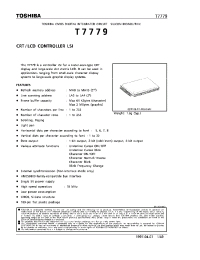 Datasheet T7779 производства Toshiba
