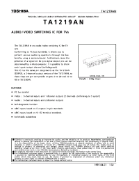 Datasheet TA1219 manufacturer Toshiba