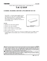 Datasheet TA1250F manufacturer Toshiba