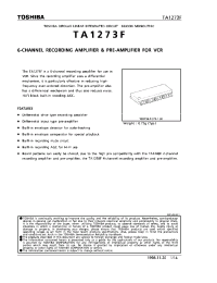 Datasheet TA1273F manufacturer Toshiba