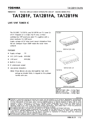 Datasheet TA1281 manufacturer Toshiba