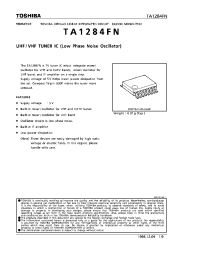 Datasheet TA1284 manufacturer Toshiba