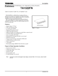 Datasheet TA1322FN производства Toshiba