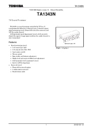 Datasheet TA1343 manufacturer Toshiba