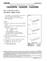 Datasheet TA2029N manufacturer Toshiba