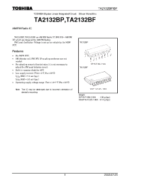 Datasheet TA2132BP manufacturer Toshiba