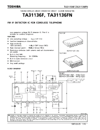 Datasheet TA31136F производства Toshiba