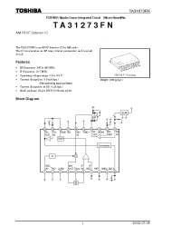 Datasheet TA31273FN производства Toshiba