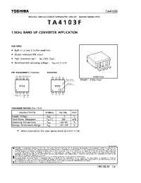 Datasheet TA4103F производства Toshiba