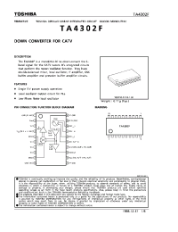 Datasheet TA4302F manufacturer Toshiba