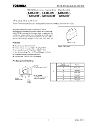 Datasheet TA48L025F manufacturer Toshiba