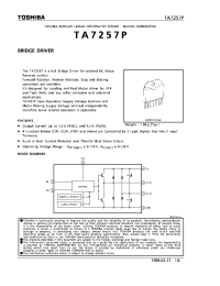 Datasheet TA7257P производства Toshiba