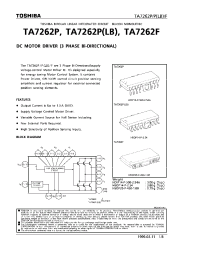 Datasheet TA7262F manufacturer Toshiba