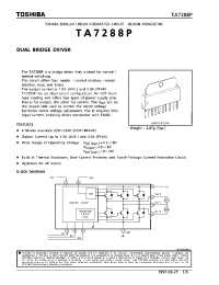 Datasheet TA7288P manufacturer Toshiba