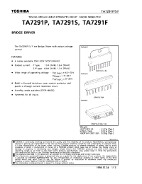 Datasheet TA7291P производства Toshiba