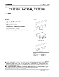 Datasheet TA7326F manufacturer Toshiba