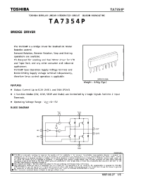 Datasheet TA7354P manufacturer Toshiba