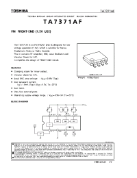 Datasheet TA7371AF manufacturer Toshiba