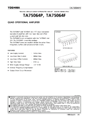 Datasheet TA75064P manufacturer Toshiba