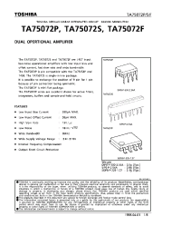 Datasheet TA75072F производства Toshiba