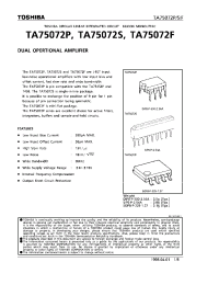 Datasheet TA75072S производства Toshiba