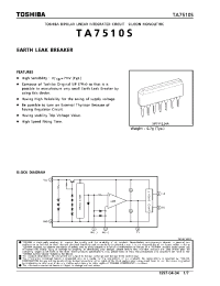 Datasheet TA7510 manufacturer Toshiba