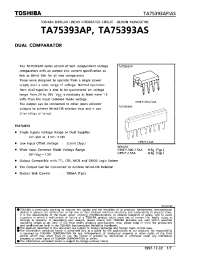 Datasheet TA75393AP производства Toshiba