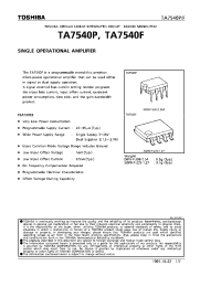 Datasheet TA7540F manufacturer Toshiba