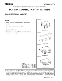 Datasheet TA75458F manufacturer Toshiba