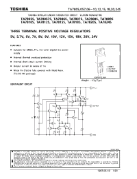 Datasheet TA7818S manufacturer Toshiba