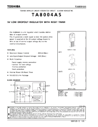 Datasheet TA8004 manufacturer Toshiba