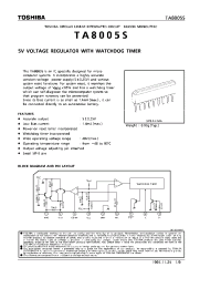 Datasheet TA8005 manufacturer Toshiba