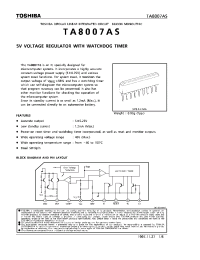 Datasheet TA8007AS manufacturer Toshiba