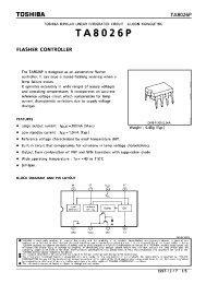 Datasheet TA8026P manufacturer Toshiba