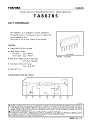 Datasheet TA8028S manufacturer Toshiba