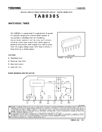 Datasheet TA8030S manufacturer Toshiba