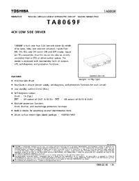 Datasheet TA8069F manufacturer Toshiba