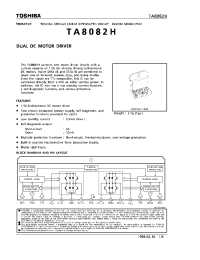 Datasheet TA8082H manufacturer Toshiba