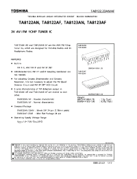 Datasheet TA8122AF manufacturer Toshiba