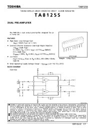 Datasheet TA8125S manufacturer Toshiba