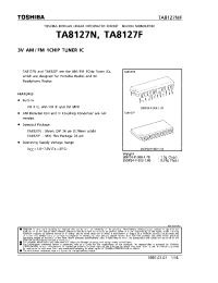 Datasheet TA8127N manufacturer Toshiba