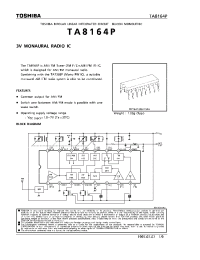 Datasheet TA8164 manufacturer Toshiba