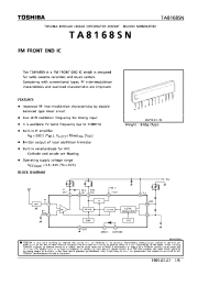 Datasheet TA8168SN manufacturer Toshiba
