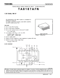 Datasheet TA8187 manufacturer Toshiba