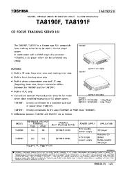 Datasheet TA8190F manufacturer Toshiba