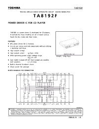 Datasheet TA8192 manufacturer Toshiba
