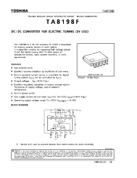 Datasheet TA8198F manufacturer Toshiba