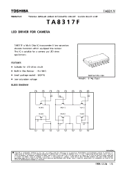 Datasheet TA8317F manufacturer Toshiba