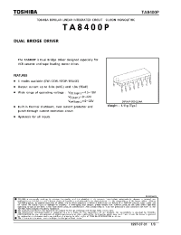 Datasheet TA8400 manufacturer Toshiba