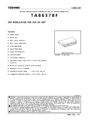 Datasheet TA8537BF manufacturer Toshiba